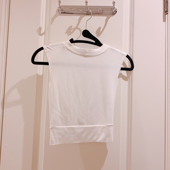 White Crop Top - Picture 3 of 3